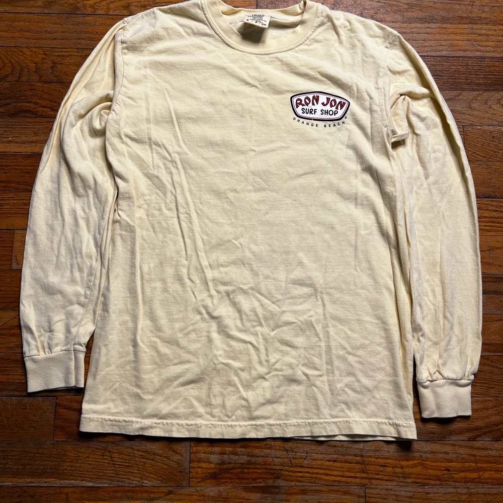 Comfort Colors Long-Sleeve Crew Tee in Pale Cream